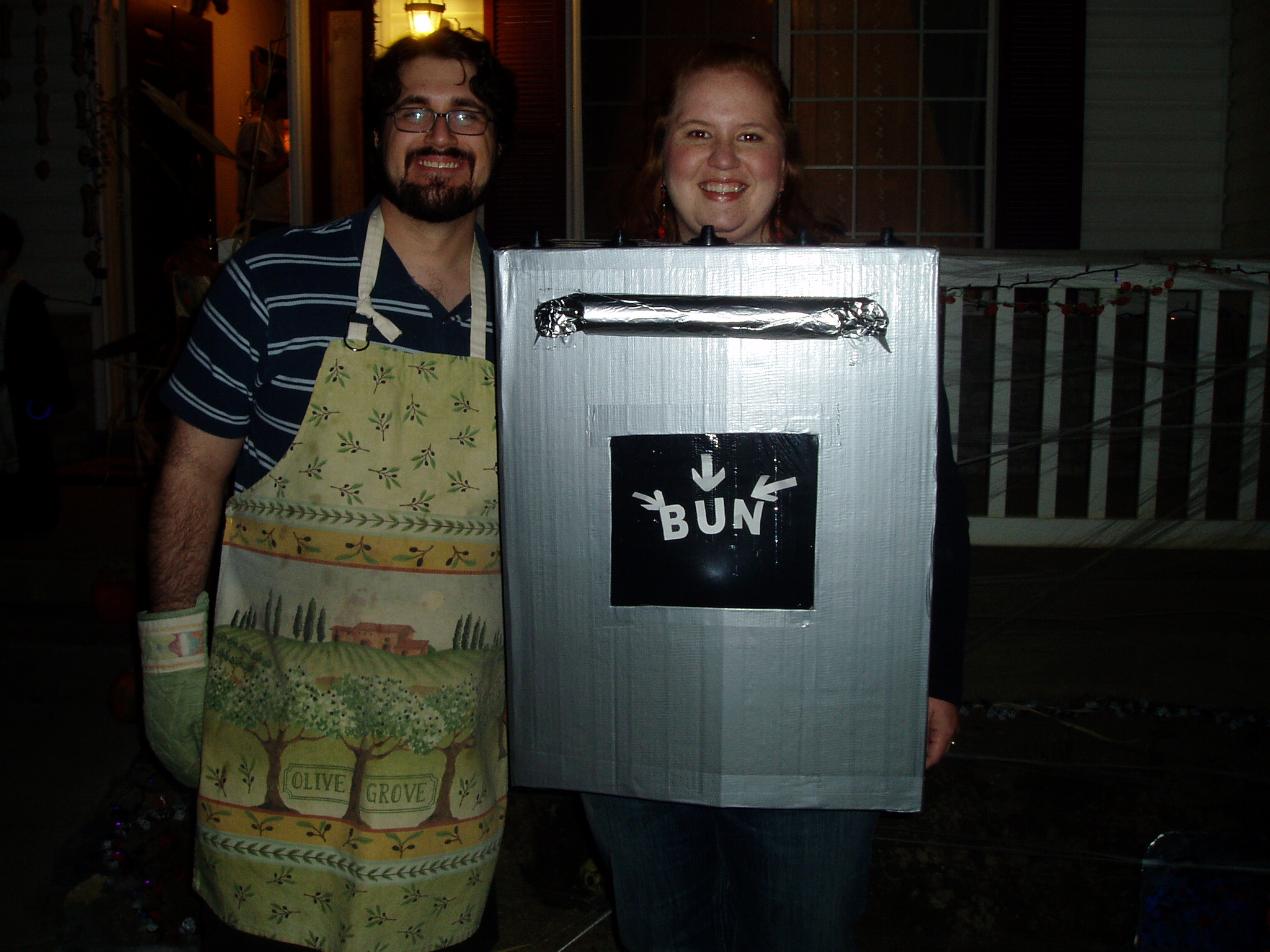 A baker with a bun in the oven