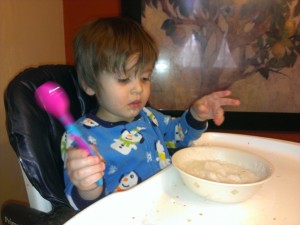 Dude loves his grits